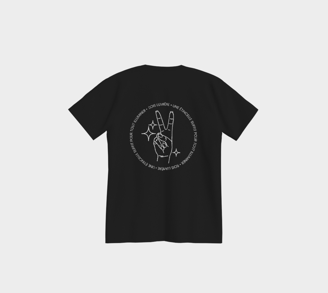 T-shirt - Sois lumière (Imprimé devant et derrière)