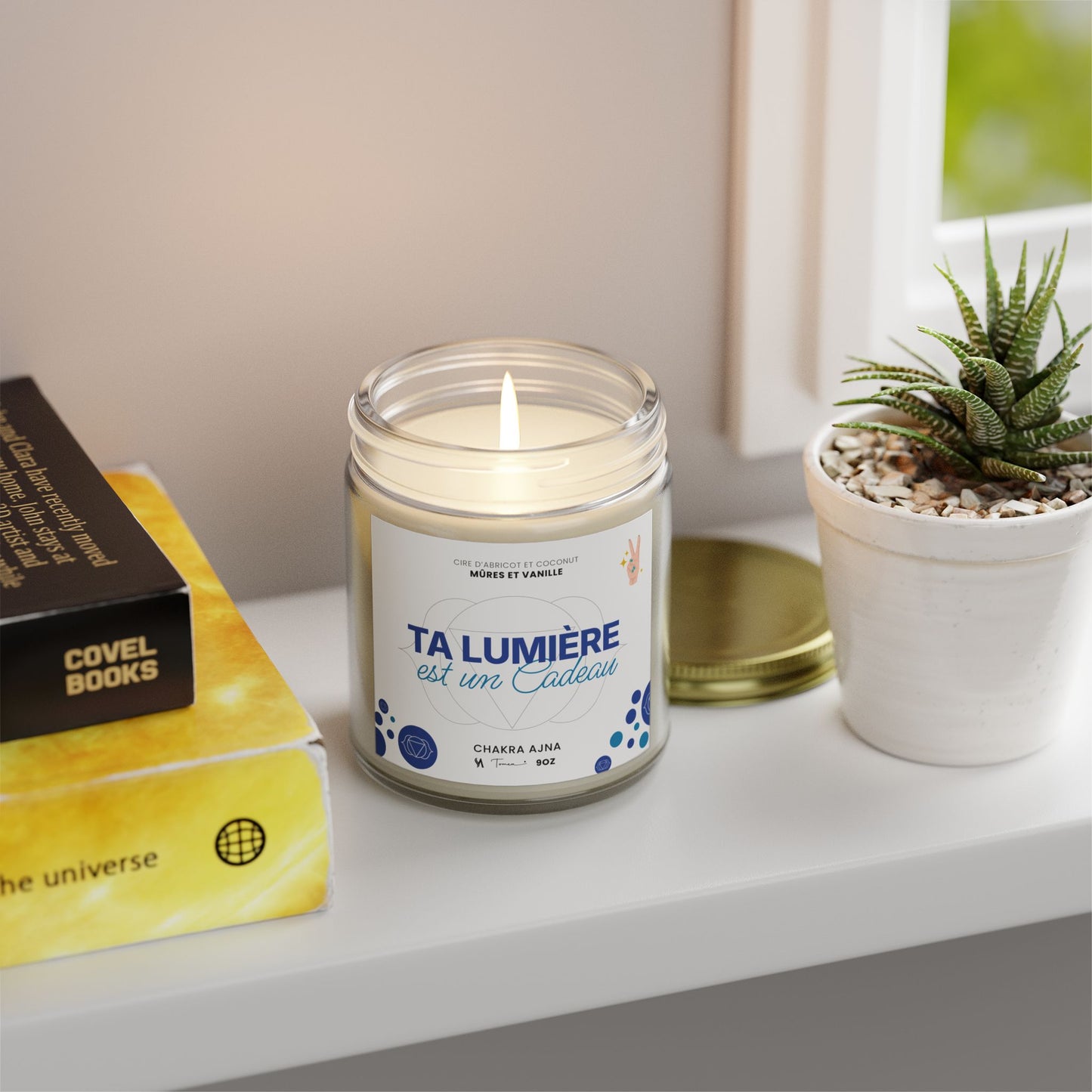 Chandelle 9oz - Chakra du 3e oeil (Ajna) - Mûre et vanille