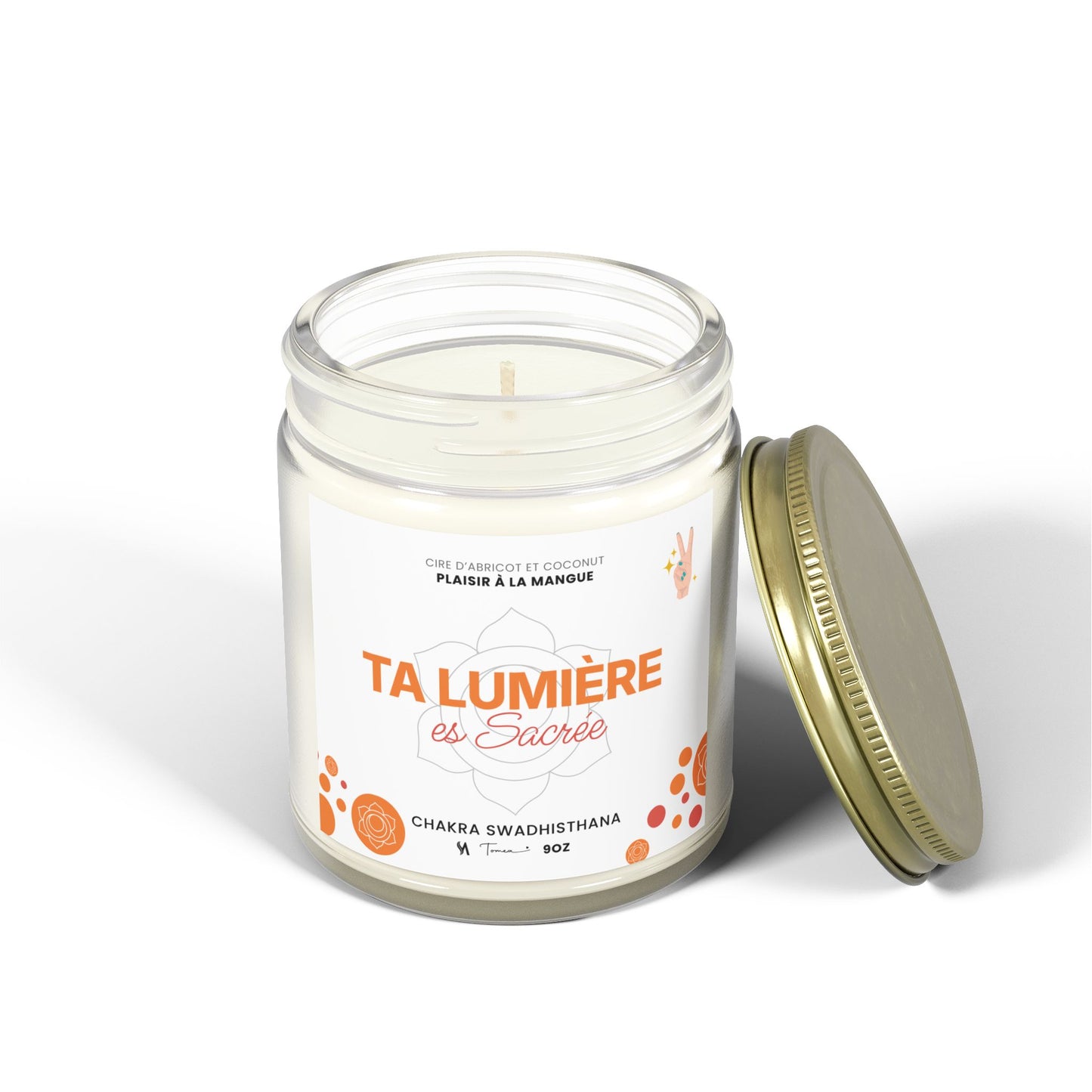 Chandelle 9oz - Chakra sacré (Swadhisthana) - Mangue
