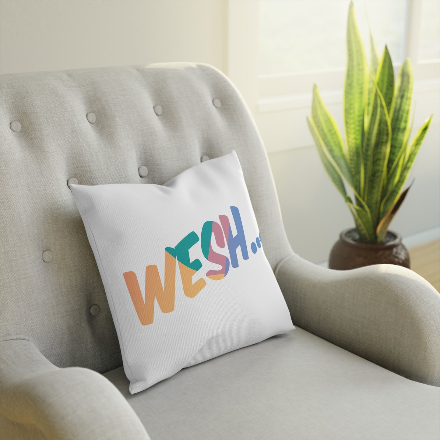 Coussin "Wesh..."
