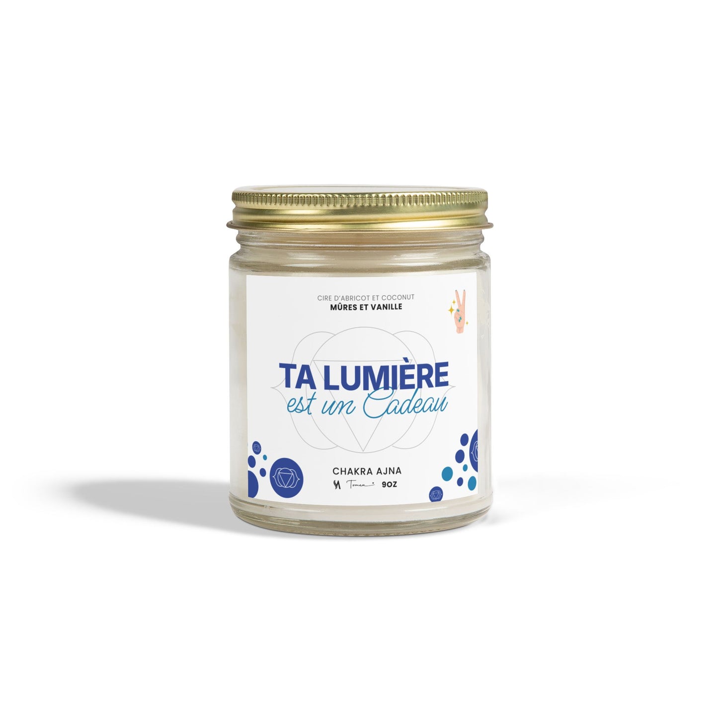 Chandelle 9oz - Chakra du 3e oeil (Ajna) - Mûre et vanille
