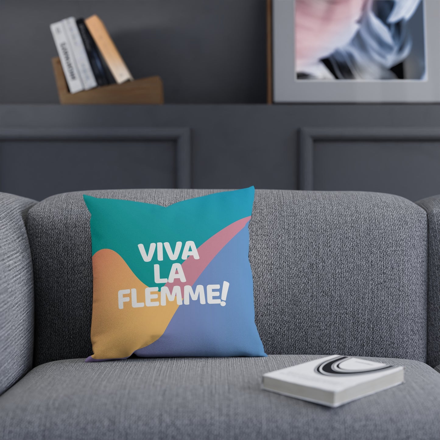 Coussin "Viva la flemme!"