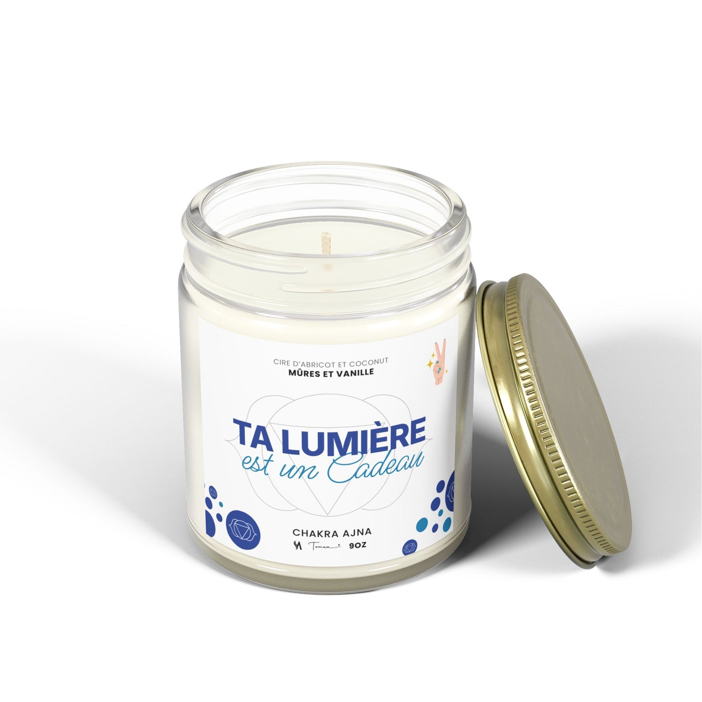 Chandelle 9oz - Chakra du 3e oeil (Ajna) - Mûre et vanille