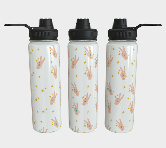 Bouteille d'eau - Sois lumière Motif