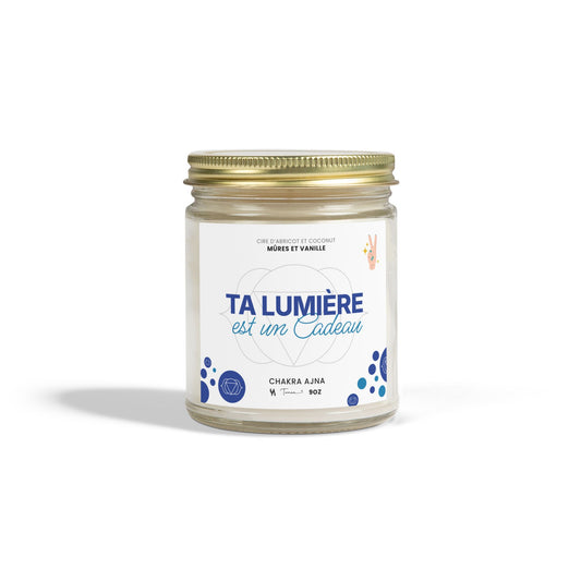 Chandelle 9oz - Chakra du 3e oeil (Ajna) - Mûre et vanille
