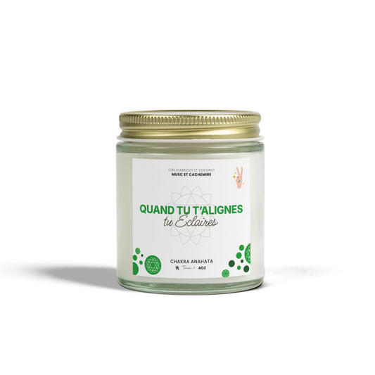 Chandelle 4oz - Chakra du coeur (Anahata) - Musc et cachemire