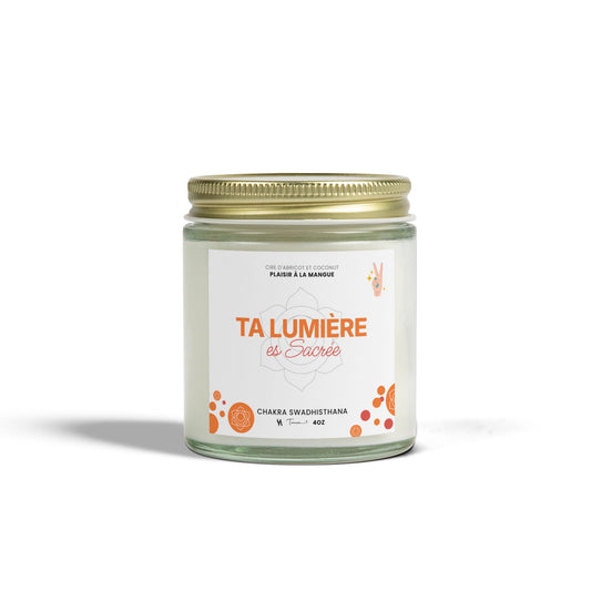 Chandelle 4oz - Chakra sacré (Swadhisthana) - Mangue