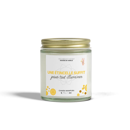 Chandelle 4oz - Chakra du plexus (Manipura) - Vanille