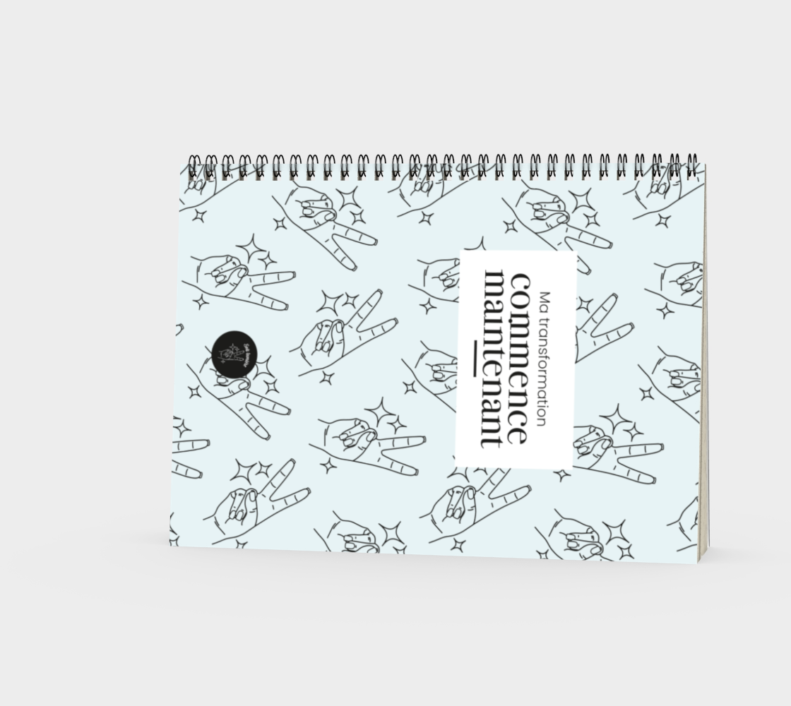 Cahier de notes - sois lumière bleu