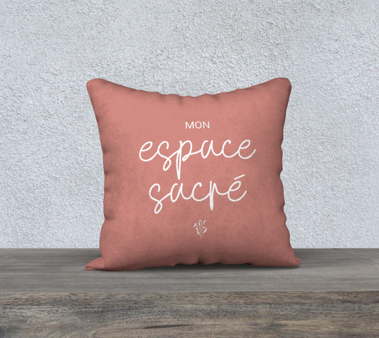 Housse de coussin - Mon espace sacré Rose
