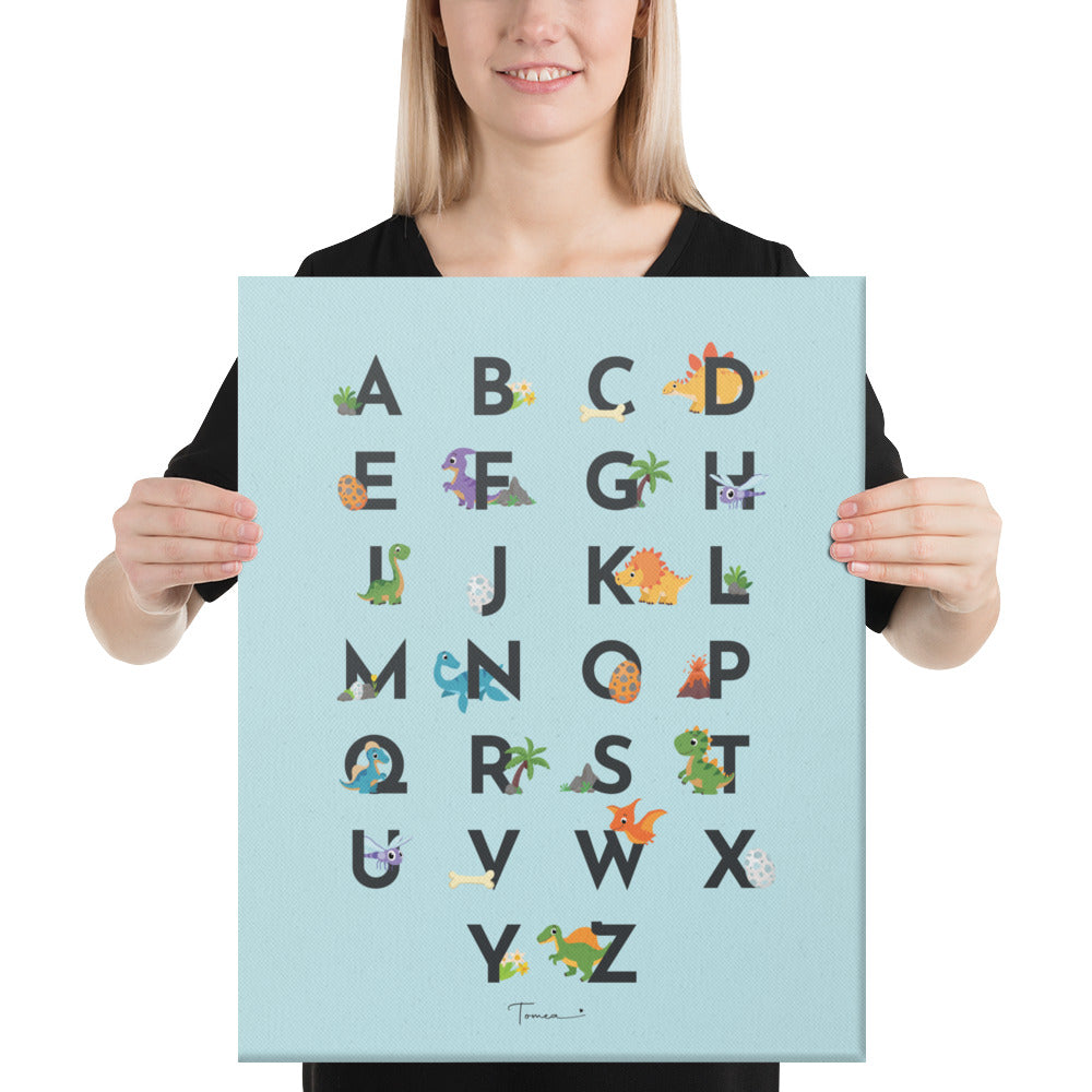 Toile Alphabet décoratif - Dinos