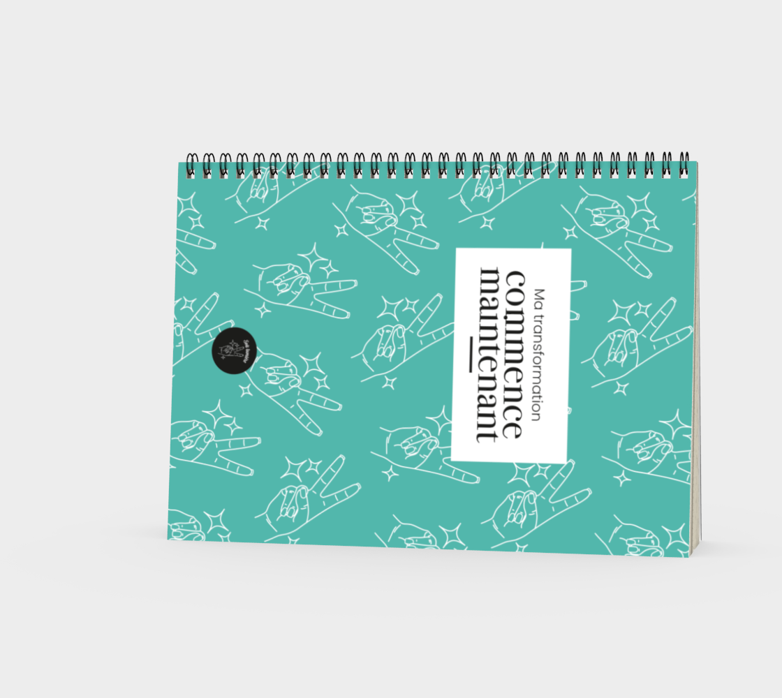 Cahier de notes - sois lumière turquoise