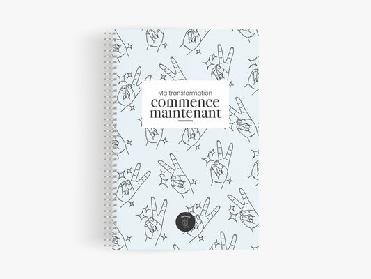 Cahier de notes - sois lumière bleu